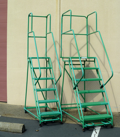 rolling ladder, rolling stairway bay area, rolling stairway sacramento, stocking ladder sacramento