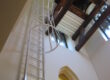 Aluminum Access Ladder painted white